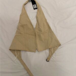 Princess Polly Tan Halter Top